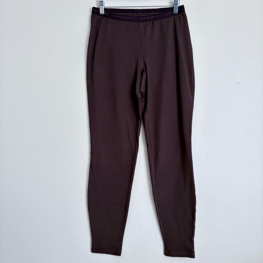 Patagonia  Vintage Brown Capilene Performance Baselayer Leggings Activewear Sz L